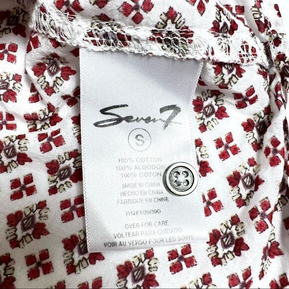 SECEN Women’s Small Cotton Long Sleeve Blouse Western Boho Cowgirl Appeal - Picture 6 of 13